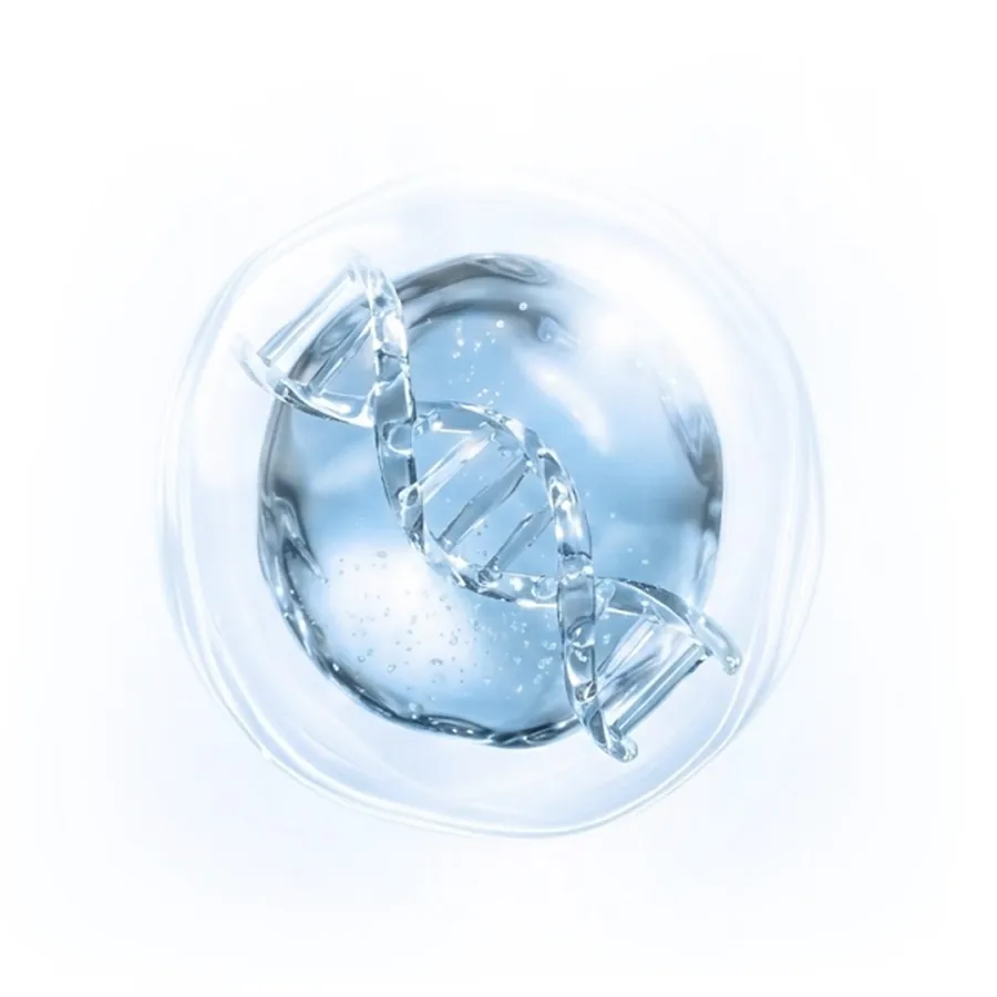เกลียว DNA ในหยดน้ำใส